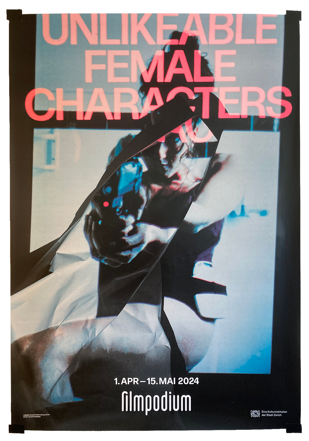 Poster for the movie Unlikeable Female Characters at the Filmpodium in Zurich
