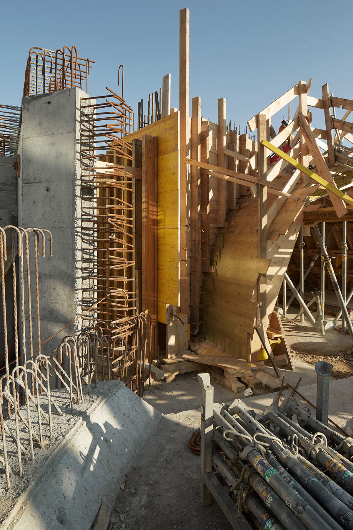 A construction site at Aarebruecke in Switzerland