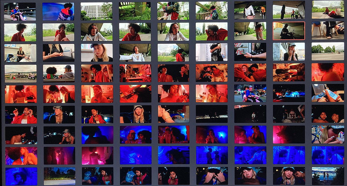 Overview of all screenshots from a shortmovie called now